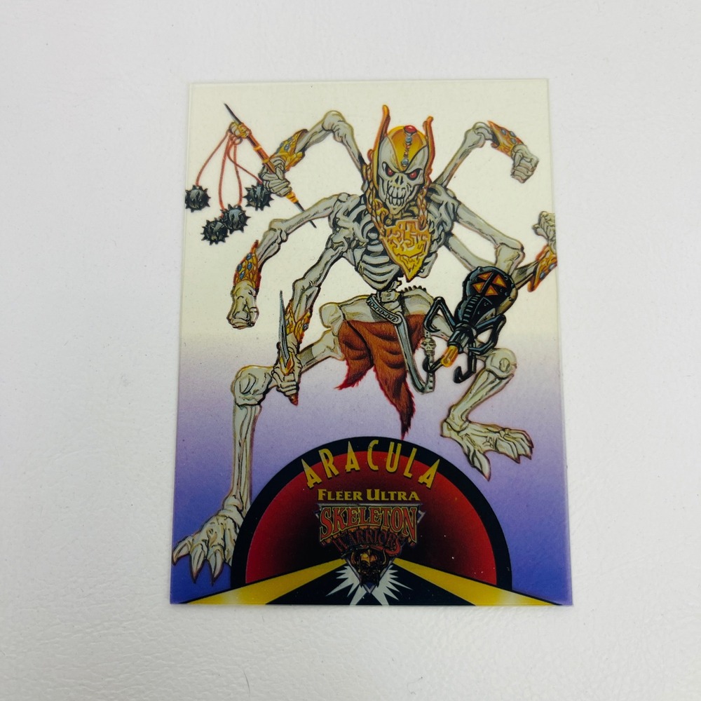Fleer Ultra Aracula 1995 Suspended Animation 7 of 10 Skeleton Warriors Card